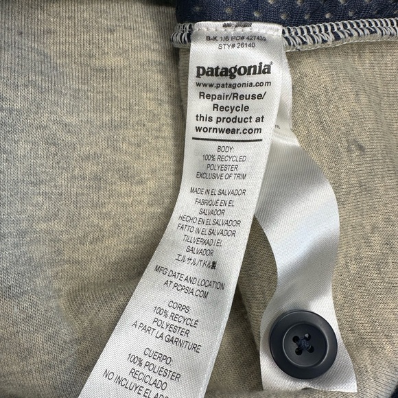 Men’s Patagonia Shearling Fleece Button Pullover, Size Small /Oatmeal Heather - Picture 15 of 15